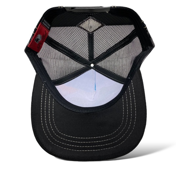 Rooster Gallo Snapback Baseball Cap, Black, Curved Brim, Western Rodeo Style - Picture 7 of 7